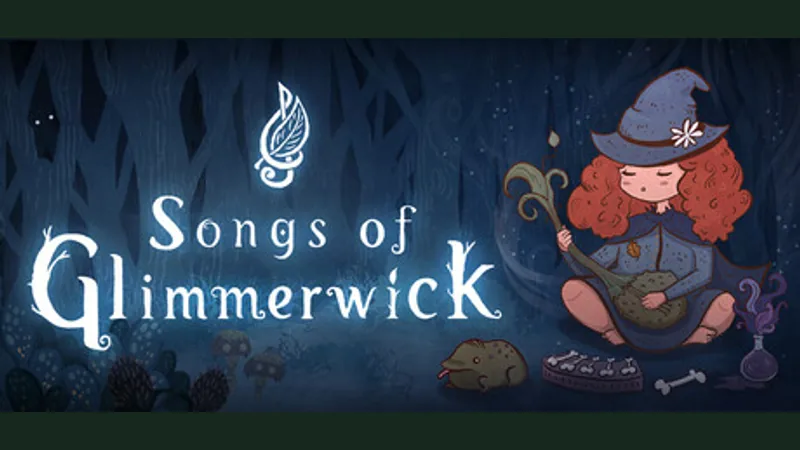 The official Songs of Glimmerwick title artwork from its Steam listing.